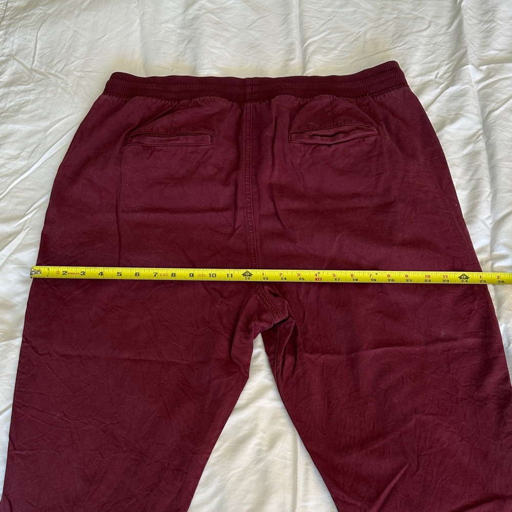 GAP Burgundy Drawstring Jogger Pants - Picture 3 of 6